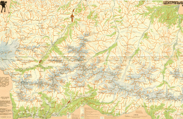 Карта района Приэльбрусье